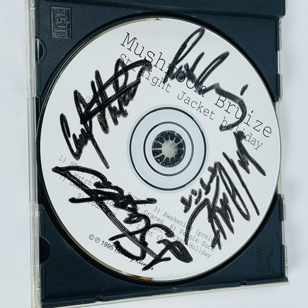 Mushroom Bruize Straight Jacket Holiday Autographed CD Signed 1995 Holiday